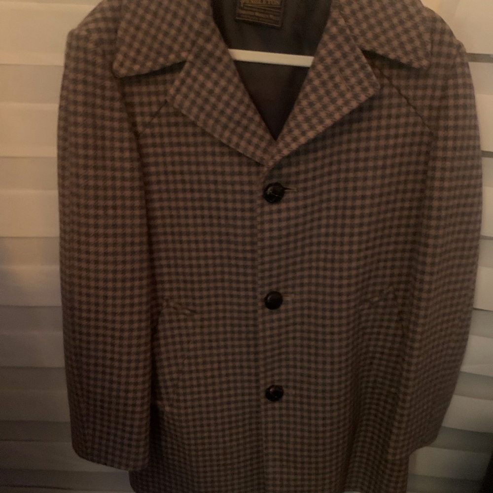 Vintage Pendleton Men's Plaid Coat Size Medium
